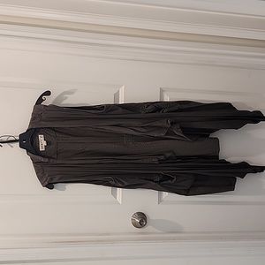 Draped Olive Green Long Vest